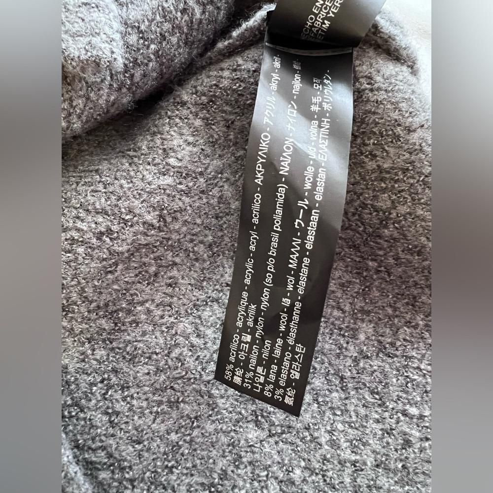 ZARA Women’s Size Medium knit ‎ Button Front cardigan  Coat Gray - Picture 5 of 8